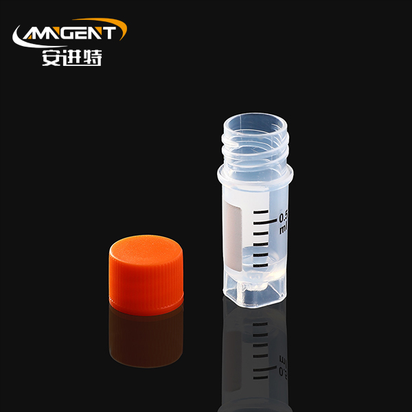 Cryogene injectieflacons 0,5 ml oranje