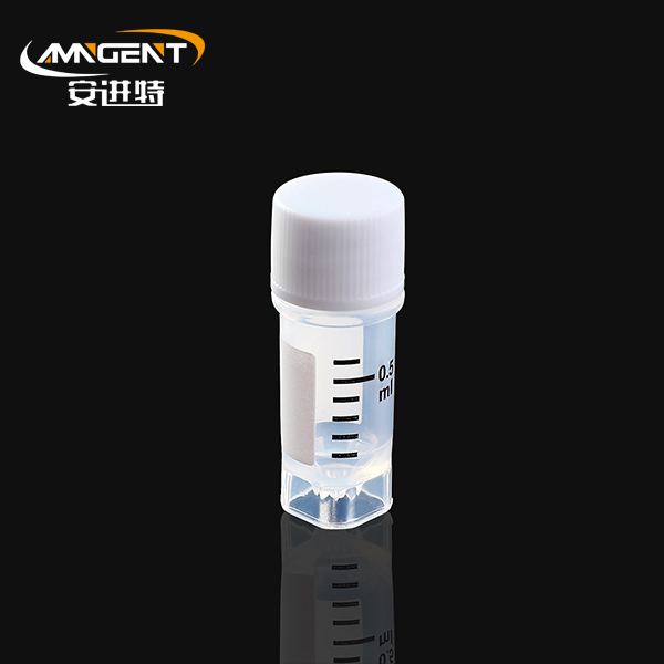 Cryogene injectieflacons 0,5 ml wit